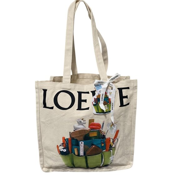 NEW Loewe Limited Edition Crafted World Exhibition Canvas Tote Bag Art Supplies - Picture 1 of 8